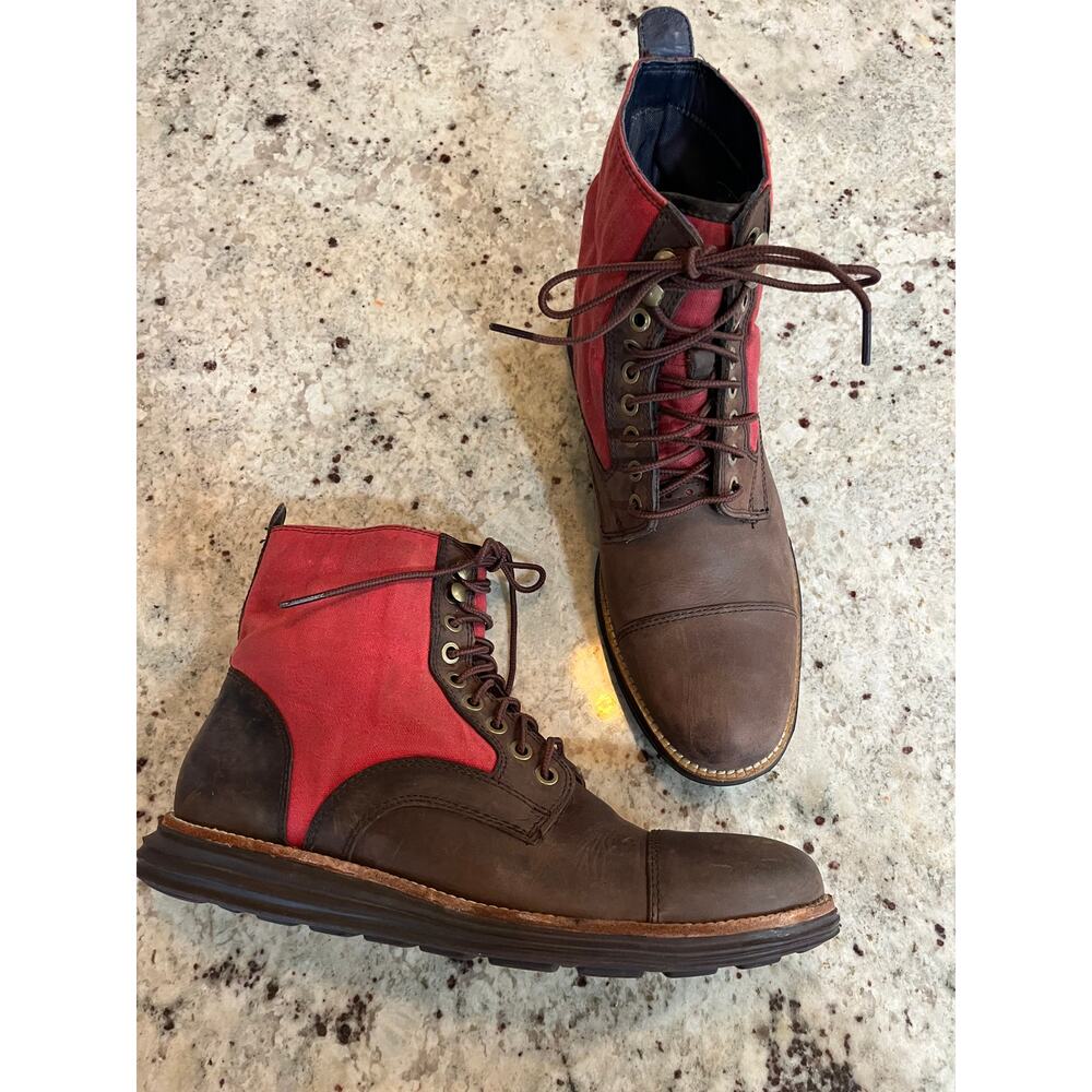 Men's Cole Haan Original Grand Cap Toe Canvas Boots‎ Waterproof 8.5